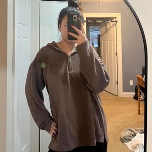 Columbia Brown Quarter-Zip Fleece